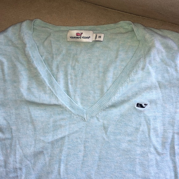 Vinyard vines teal sweater - Picture 5 of 6